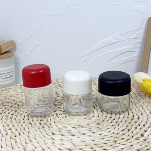 Custom Child Resistant Glass <b>Jar</b> Matte Black White with CR Lids <b>Airtight</b> Smell Proof for Flower Leaf - Product Image 5