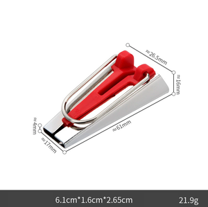 6-25mm DIY <span class=keywords><strong>Patchwork</strong></span> Tool Belt Maker Diferentes colores Bias Tape Maker Set Acero inoxidable Bias Maker Set - Product Image 6