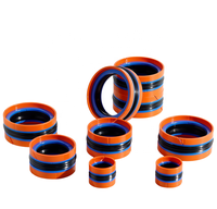 Joint d'étanchéité compact pour piston KDAS DAS TPM, lot de 5, pour vérins hydrauliques, haute pression, résistant aux acides et aux alcalis, NBR POM