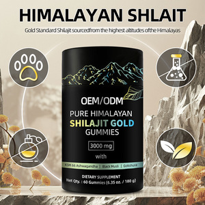 Жевательные конфеты OEM ODM SHILAJIT GOLD 300 мг с ашвагандхой и гокшурой, энергетическая добавка для мужчин, 60 штук, 180 г, без ГМО, без глютена - Product Image 4