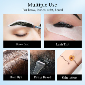 ICONSIGN Gel Sourcils <span class=keywords><strong>Noir</strong></span> Brun Café Teinture <span class=keywords><strong>Cils</strong></span> Imperméable Teinture Peau Henné Kit Teinture Sourcils - Product Image 5