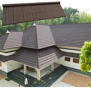 Meilleur Choix : Tôles de Toiture en Acier Robuste Anti-Décoloration, Tuiles Métalliques Revêtues de <span class=keywords><strong>Pierre</strong></span> avec Échantillon Gratuit - Product Image 3