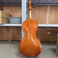 Cheap White Black Color Gloss Student Beginner Basswood Plywood Cello 4/4 Wholesale