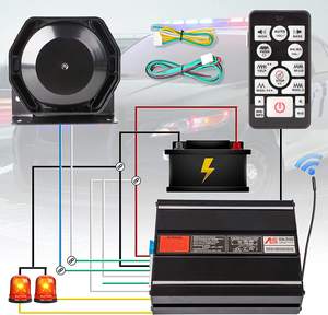 200w sirene Alarm mobil Remote Control nirkabel dengan mikrofon genggam untuk pemadam kebakaran, ambulans, insinyur, kendaraan - Product Image 5