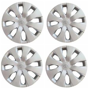 Für Corolla Radnaben-Dekorationsabdeckungen Reifenkappen Radabdeckungen Reifenhüllen 15-Zoll-Radabdeckungen PP-Kunststoff/ABS Silber - Product Image 4