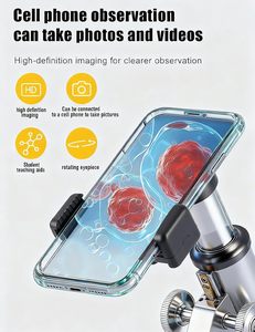 Microscopio Composto Poothoh per Adulti e Bambini, 40X-2000X, Alta Potenza, Sorgente Luminosa LED, per Studenti, Scuola, Laboratorio, Casa, Educazione - Product Image 4