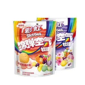 Best Selling Skittlese Produção de Gummy Candy Flower Fun Skittless Fruit Jelly 36g Air Jelly Soft Candy