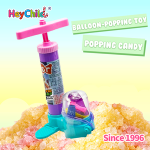 Bonbons en gros, étiquette privée personnalisée, jouet gonflable portable avec bonbons effervescents, ballons colorés, bouchées savoureuses pour grignoter occasionnellement - Product Image 3