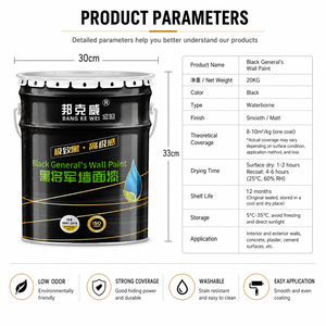 Durable Black Interior Emulsion <b>Paint</b> for Wall Protection - Product Image 3