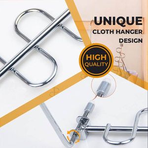 <span class=keywords><strong>Cintre</strong></span> magique pliant multifonctionnel en acier inoxydable de livraison directe paisible pour Ebay Shopify <span class=keywords><strong>Amazon</strong></span> Woo Commerce - Product Image 6