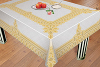 Nappe ronde en tissu à rayures avec paillettes, couverture de Table de piscine, pour Banquet, mariage
