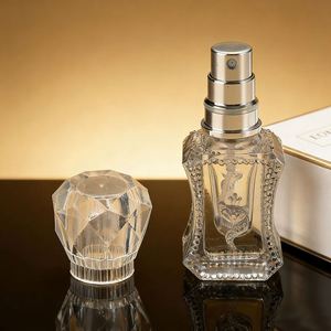 Small Batch Custom 3ml Crystal Glass Essential Oil <b>Bottles</b> Mini Geometric Spray Atomizers for <b>Perfume</b> <b>Sample</b> Packaging - Product Image 4