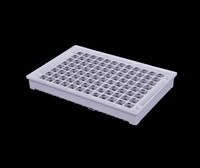 Microplaques en polystyrène Cotaus à 96 puits, cadre noir et blanc, 8 bandes, plaque ELISA à fond plat, lecteur de plaques ELISA utilisé