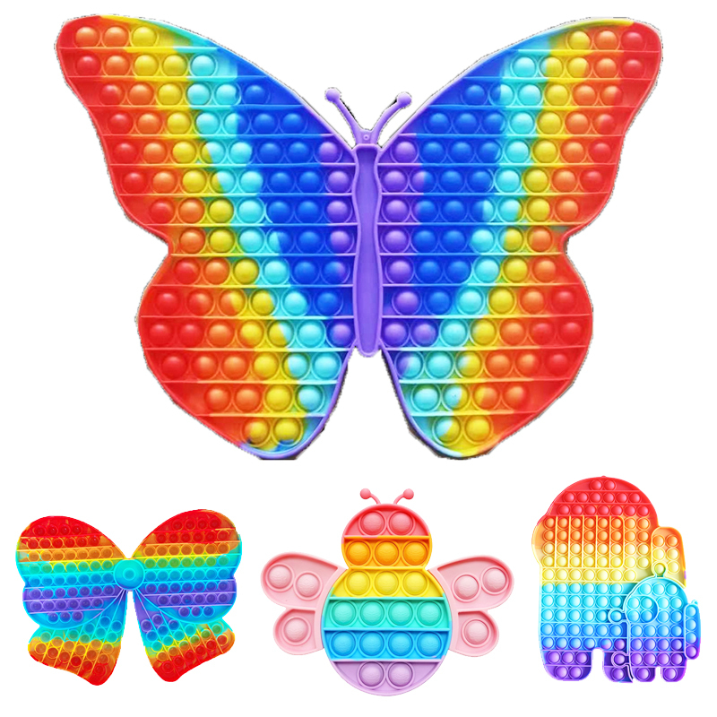 Amazon Hot Selling Fidgeted Sensory Toys 30Cm Giant Popping Big Push Pops Figeted Poppets Simple Fidgeting Popper Toys