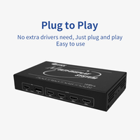 Controlador de Video Wall Industrial Profesional 1 Entrada 4 Salidas 4K60 HDMI/DP a 4x2K60 Splicer para Proyección LED LCD y Esports