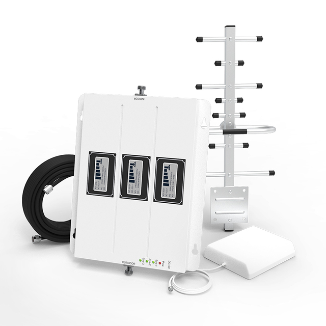 Home Use Triband 900/1800/2100mhz 4G Mobile Phone Signal Booster Repeater