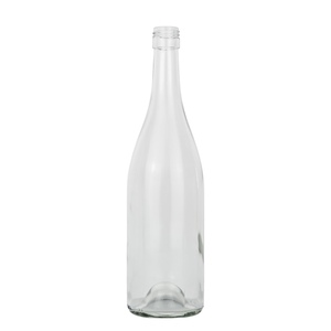 Bán buôn 750 ml Burgundy chai rượu vang 750 ml Rỗng rõ ràng Glass <span class=keywords><strong>Wine</strong></span> chai Flint Champagne chai - Product Image 6