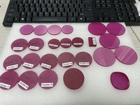 Cristal de saphir dopé au rubis personnalisé pour laser utilisant un cristal unique d'aluminium-oxymate