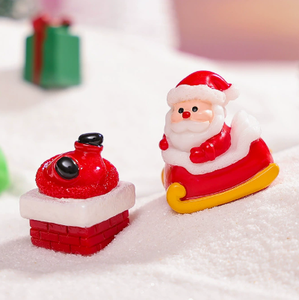 Figurine de Père Noël en résine, mini ornement artistique de Noël pour la table, décoration artisanale - Product Image 5