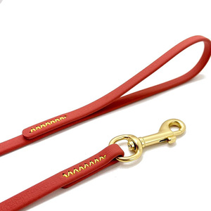 Laisse pour chien en PVC personnalisée, orange uni, 58178, résistante aux déchirures, pour chiens de petite et moyenne taille, utilisation en extérieur - Product Image 2
