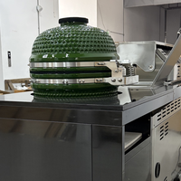 Solution tout-en-un de cuisine extérieure d'usine : configurations de luxe avec réfrigérateur, barbecue à gaz, évier et Kamado
