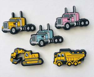 Coche de policía, camión de bomberos, cuentas focales, excavadora, cuentas de silicona, <span class=keywords><strong>mordedor</strong></span> de bebé de grado alimenticio, punto al por mayor - Product Image 2