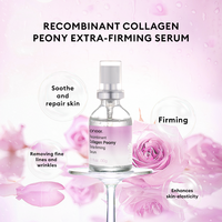 Serum Gel Kolagen Tipe III Rekombinan Manusia dengan Ekstrak Peony untuk Mengencangkan, Anti Penuaan, Perbaikan, dan Hidrasi OEM ODM Label Pribadi