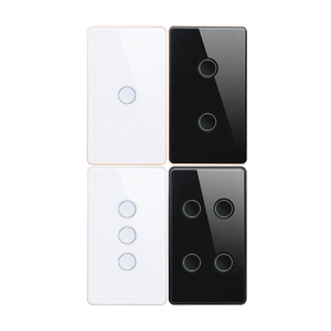 Tuya WiFi <span class=keywords><strong>3</strong></span> כיווני זכוכית קעור כפתור מגע מתג אור 1/2/<span class=keywords><strong>3</strong></span>/4 מתג קיר זיגבי כנופיות תואם עם גוגל אלקסה - Product Image 3