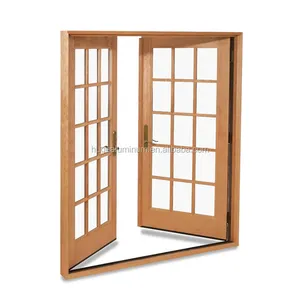 Latest French Wood Stainless Steel Modern Wooden Window Designs Hanging Aluminum Alloy Sliding Vertical Traditional 1 PC MOQ