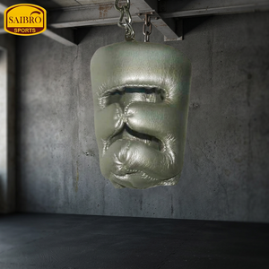 Professional Custom Genuine <b>Leather</b> Boxing Gloves with <b>Key</b> <b>Chain</b> PU Printed Gear Head Guard and Protection Sublimated Printing - Product Image 3