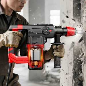 Vente en gros de <span class=keywords><strong>marteau</strong></span> perforateur électrique industriel haute puissance 1280W, pistolet de décapage de la rouille, pioche, perceuse, machine portable, décapant à aiguilles 3+ - Product Image 6