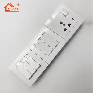 HOT SELL Electrical Accessories White British Standard 220V 16A Plug Power socket Electric Light Wall Sockets Switch