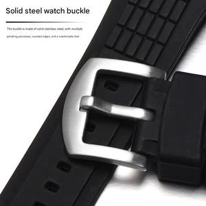 Upro 26mm Soft <b>Rubber</b> <b>Watch</b> Strap for Velatura SRH005 SPC007 Kinetic Men's Replacement Sport Band Goma Reloj Watchband - Product Image 3