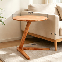 Table basse moderne nordique de luxe en bois massif durable pour le salon, meubles de maison