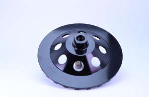 Herramienta de molienda de hormigón con rueda de copa de nuevo estilo negro de <span class=keywords><strong>7</strong></span> <span class=keywords><strong>pulgadas</strong></span> para <span class=keywords><strong>amoladora</strong></span> manual con <span class=keywords><strong>precio</strong></span> de fábrica - Product Image 5