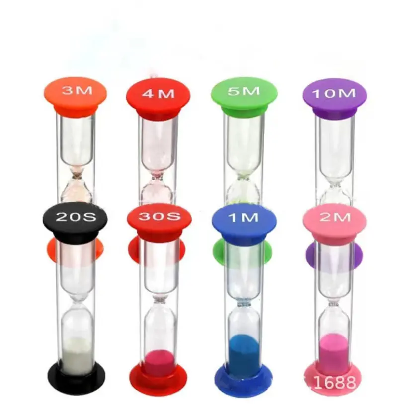 Plastic Een Minuut Spel 30 Seconden 1 2 3 4 5 Minuten Sand Timer Klok Baby Kids Zandloper Paars Bordspel Timer Te Koop