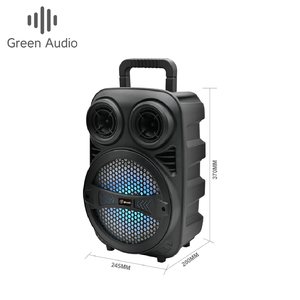 Altavoz <span class=keywords><strong>con</strong></span> Ruedas GAS-Q8, Altavoz Portátil <span class=keywords><strong>con</strong></span> Subwoofer para Karaoke, <span class=keywords><strong>con</strong></span> Micrófono Inalámbrico, Sistema de Altavoces para Cine en Casa - Product Image 4