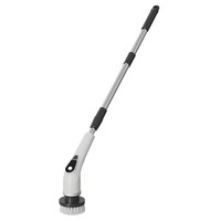 Nettoyeur rotatif électrique multifonctionnel pour la maison avec long manche et brosse éponge remplaçable pour le nettoyage domestique
