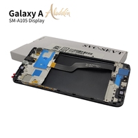 Assemblage d'origine Service Pack LCD A105 pour Samsung Galaxy A10 téléphone portable pièces réparées LCD avec boîtier de cadre