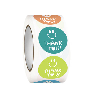 <b>Waterproof</b> Luxury Packaging Adhesive Roll <b>Labels</b> Thank You Stickers Reusable Eco-Friendly for Packed Products - Product Image 6