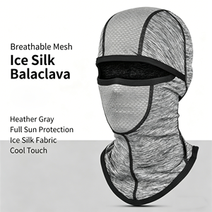 Cagoule d'été <span class=keywords><strong>tout</strong></span>-en-un en soie glacée avec écran filtrant, respirante, protection solaire et pare-vent pour le cyclisme en extérieur - Product Image 3