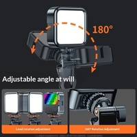 Lampe de remplissage LED HXC RVB pleine couleur, portable pour photographie, vlog, lumière Tofu, intensité réglable, batterie au lithium 5W