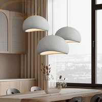 Lustre suspendu ovale de style japonais Wabi Sabi avec télécommande, taille moyenne, LED, pour restaurant, hôtel, bar, salles à manger