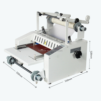 Laminateur à rouleaux chauffant COLORDOWELL WD-V370F 370 mm pour A4/A3/A5/A6, utilisation à froid et à chaud