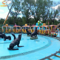 Attractions de parc d'attractions à thème, Jeux pour enfants, Train pirate, Train de jardin, Train de fête foraine avec certification CE