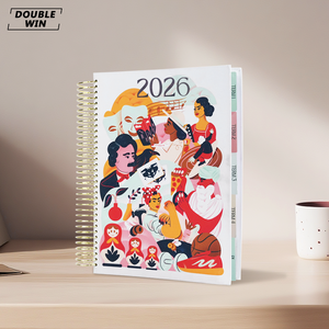 Tùy Chỉnh In Ấn Cuộn Dây Duy Nhất Xoắn Ốc Hàng Tháng Hàng Tuần Hàng Ngày Bài Học Giáo Viên Kế Hoạch - Product Image 1