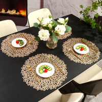 Nouveau Set de Table Circulaire en PVC Minimaliste Moderne, Résistant à la Chaleur, Centre de Table Familial, Design Haut de Gamme Luxe Léger