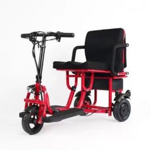 Triciclo Eléctrico Plegable de Nuevo Diseño, Scooter de Movilidad de 3 Ruedas con Motor Dual de 48V 350W, Llantas de 10 Pulgadas y Freno de Disco para Personas Mayores - Product Image 5