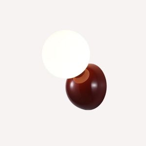 Lámpara de Pared LED de Hierro Creativa Minimalista con Pantalla de Vidrio, Diseño Moderno para Dormitorio y Sala de Estar, Regulable - Product Image 5