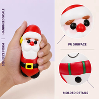 Balles anti-stress en PU à remontée lente, jouets sensoriels de Noël pour unisexe 14 ans et plus, cadeau de fête